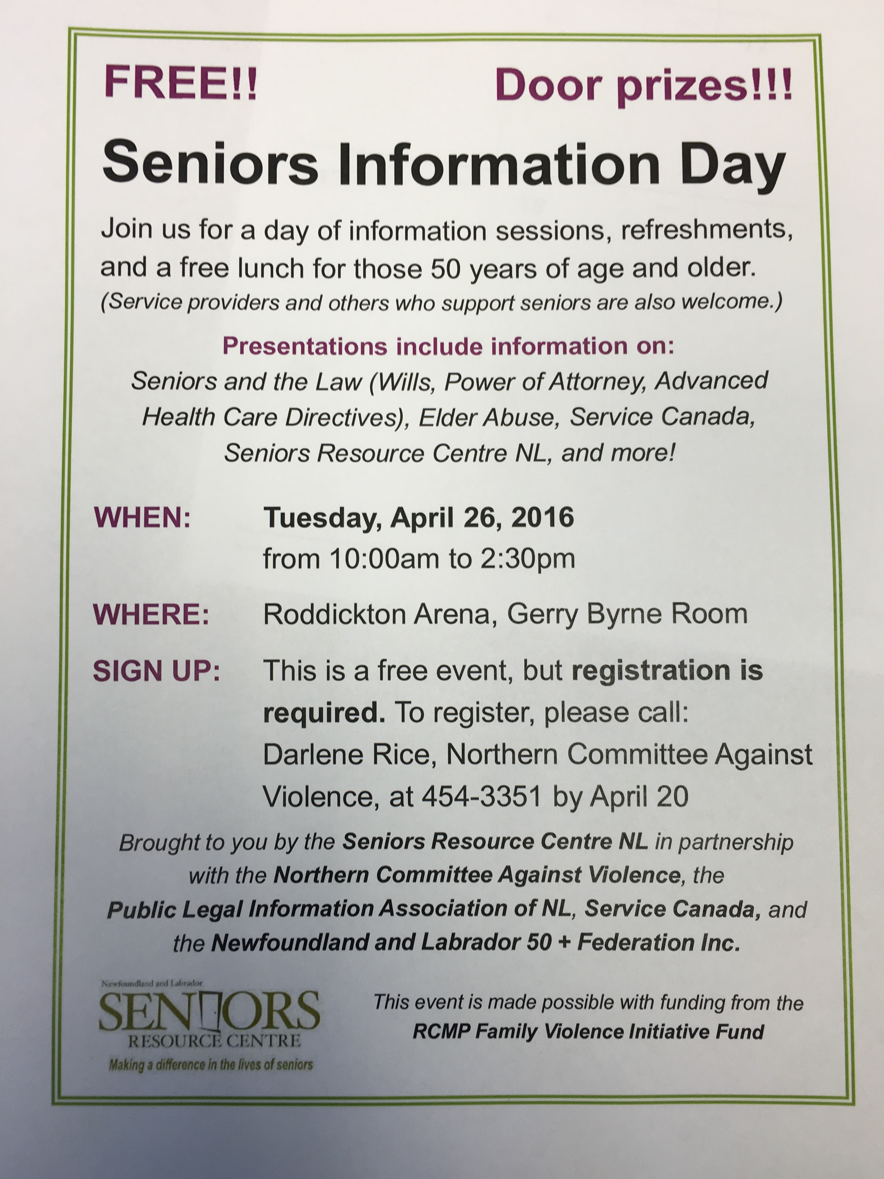 Seniors Information